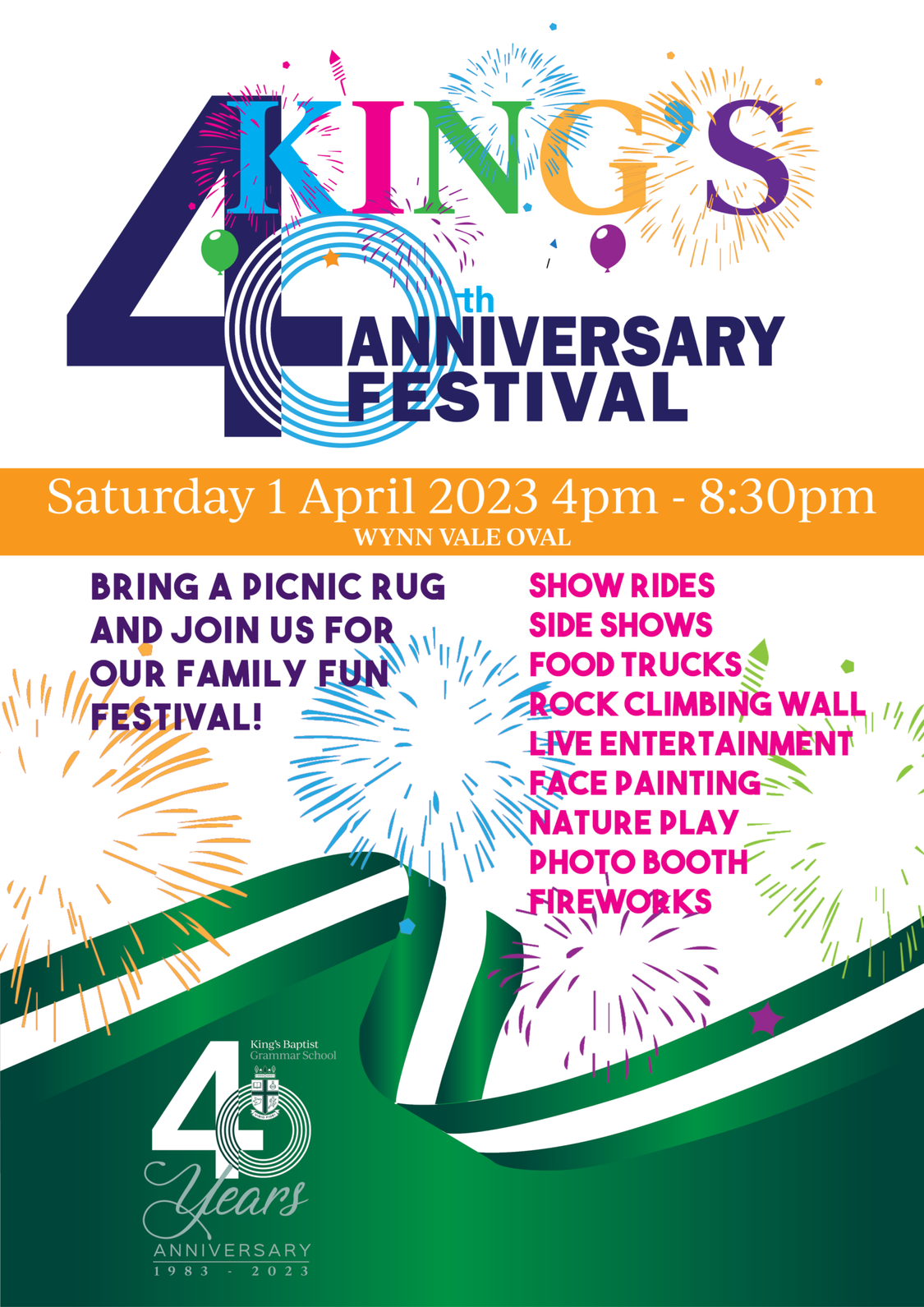 40th Anniversary Festival Poster
