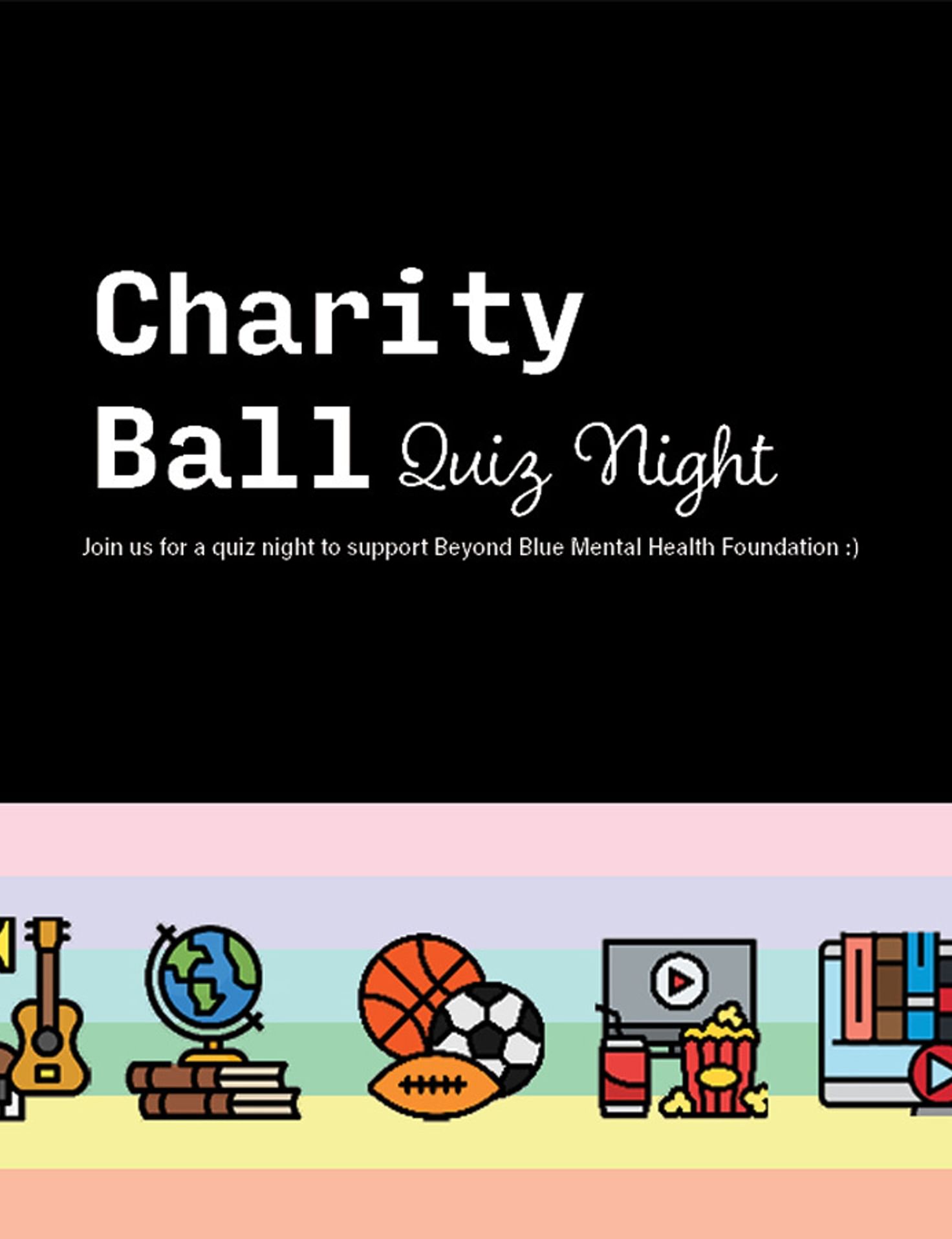 Charity ball quiz night
