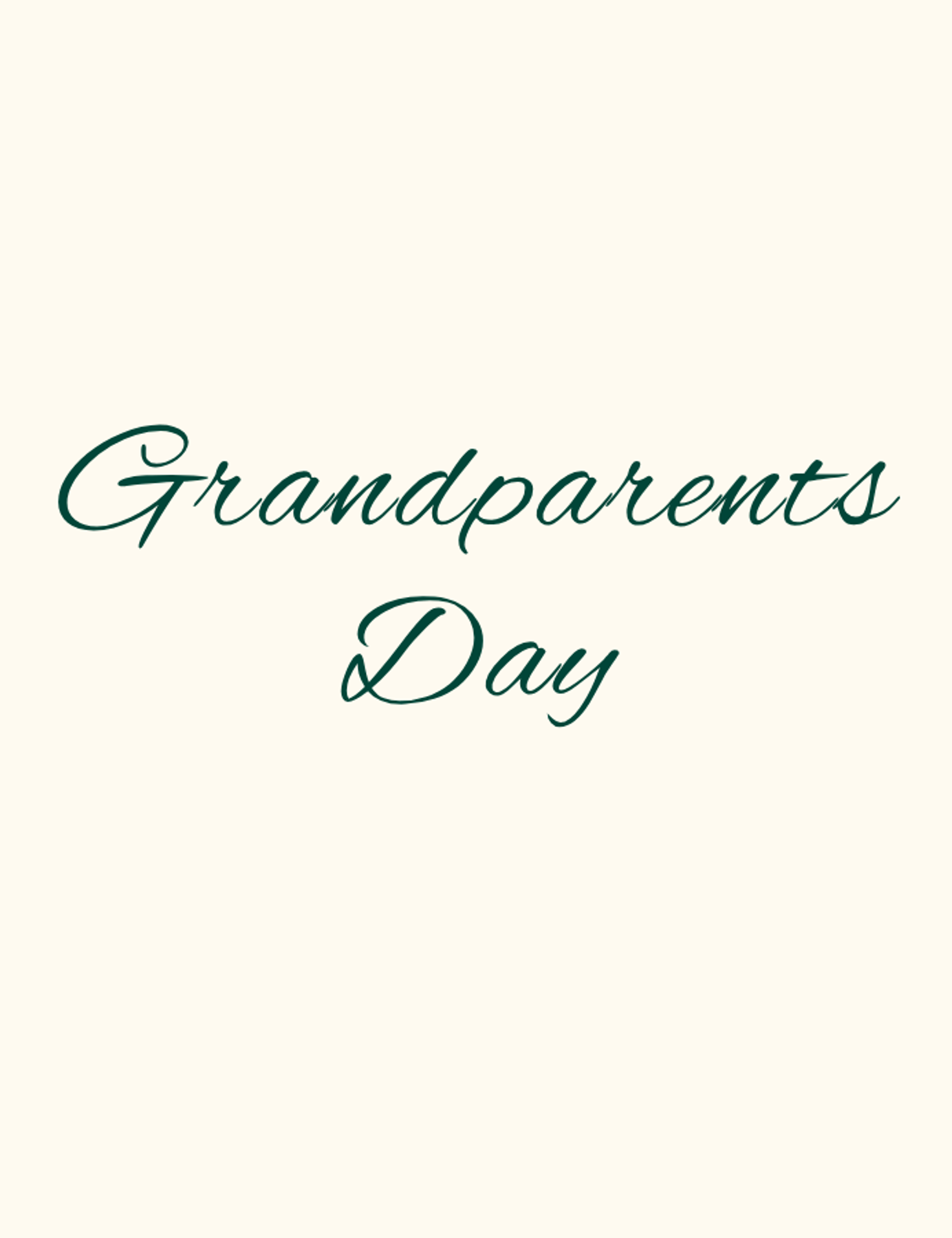 Grandparents Day website banner
