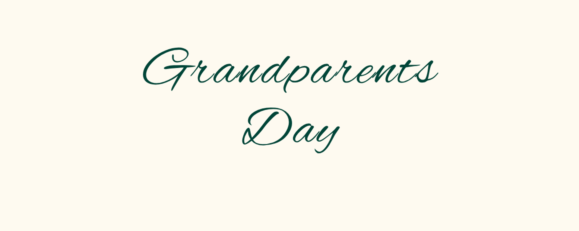 Grandparents Day website banner