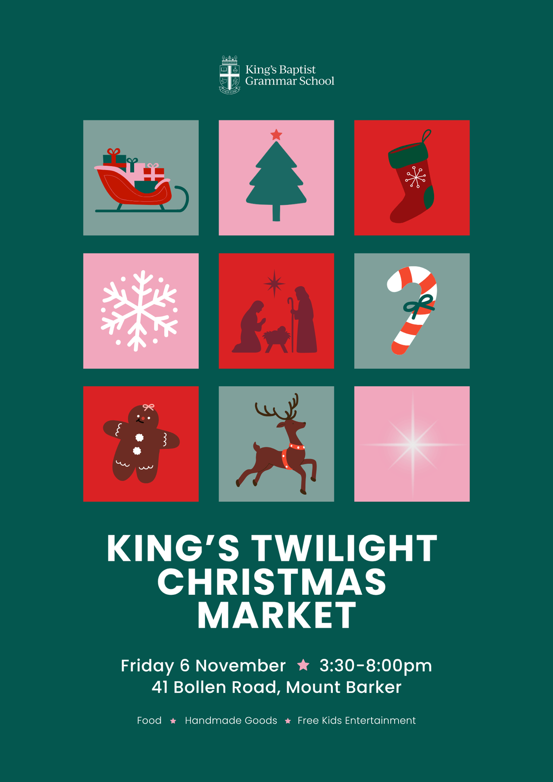 Kings Twilight Christmas Market Poster