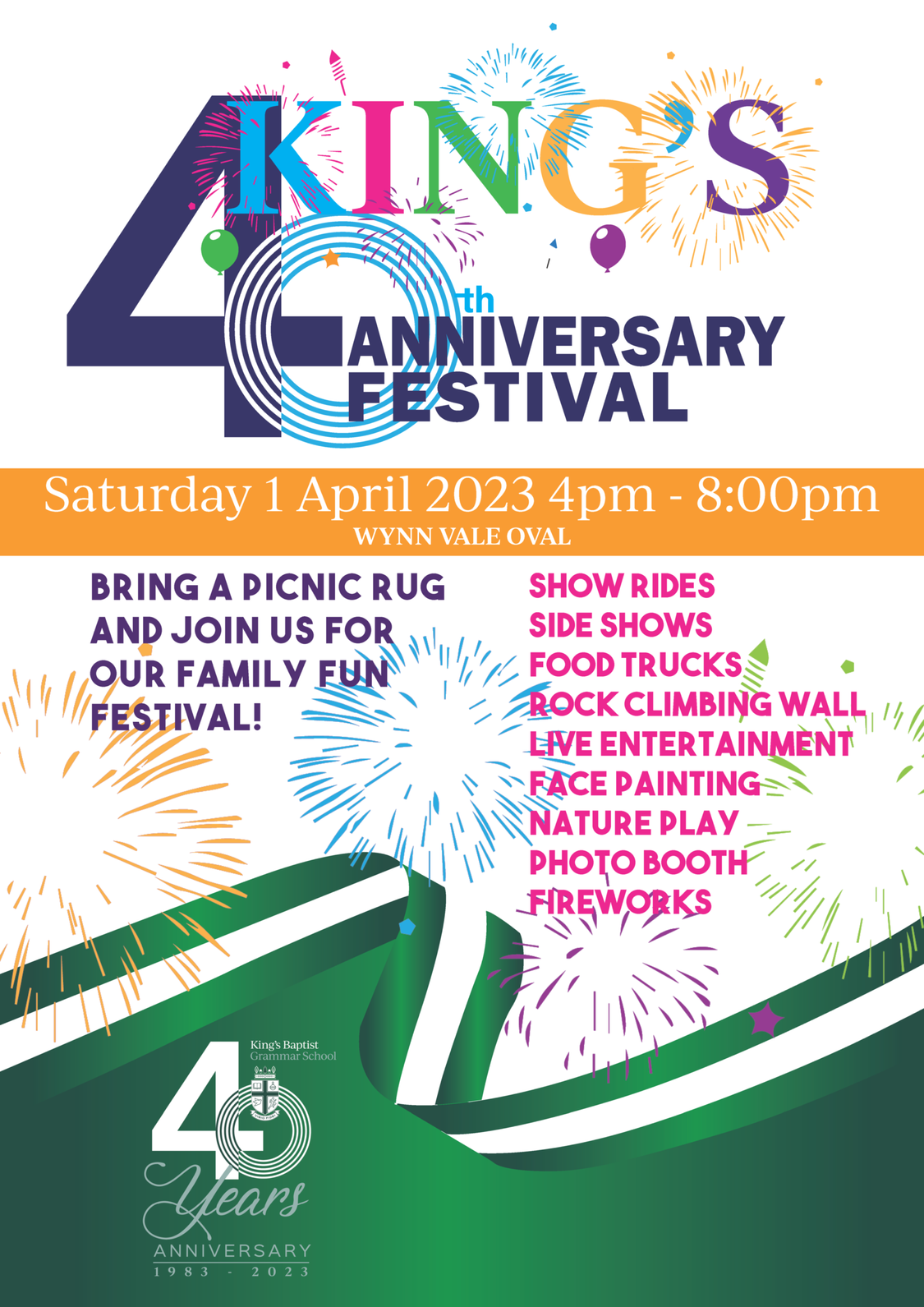 40th Anniversary Festival Poster